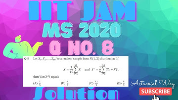 IIT JAM MS 2020 Q No. 8 Solution 💥💥