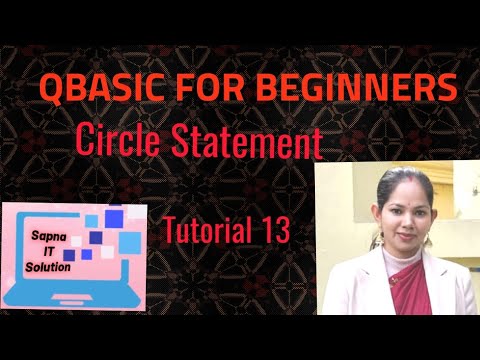 CIRCLE STATMENT | CIRCLE COMMAND#qbasic #computereducation #youtubevideos #trendingvideo #youtube