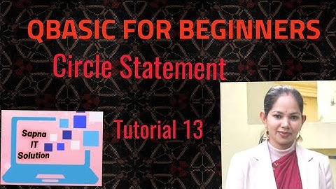 CIRCLE STATMENT | CIRCLE COMMAND#qbasic #computereducation #youtubevideos #trendingvideo #youtube