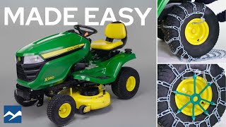 How to Install Lawn Tractor Tire Chains in 115 Seconds screenshot 1