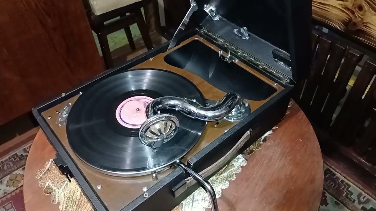 Универсальный автотормоз номер/ 5 ,на патефоне HMV - 102.(сработал 💥💥💥) 