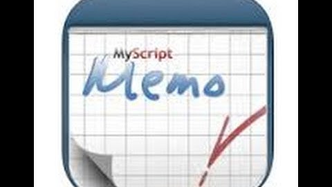 Memo MyScript App Learning Made Easy