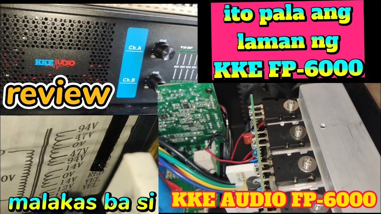 KKE AUDIO FP6000 POWER AMPLIFIER REVIEW SPECS SOUND TEST YouTube