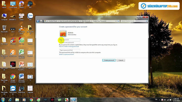 Hướng dẫn cài pass laptop