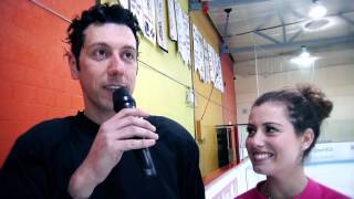 Mike's Goal - Singing the Anthem with Sara Diamond