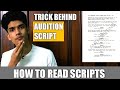 How to read audition script  breaking down of movie scripts   acting tips  actors spot