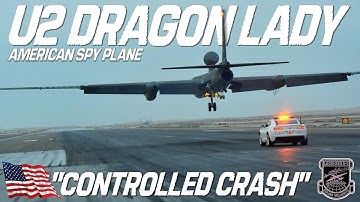 U2 Dragon lady Spy Plane | Take Off And Landing | It Lands With A Controlled Crash Every Time