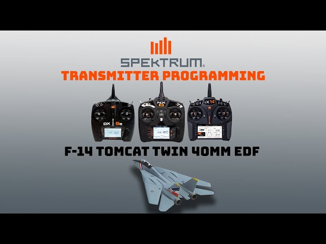 E-flite F-14 Tomcat 40mm Spektrum Transmitter Programming Guide