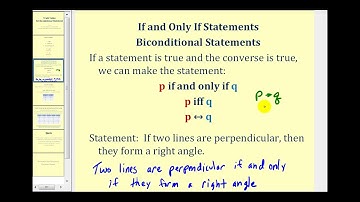 Truth Table for the Biconditional Statement