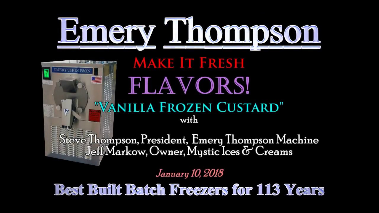 Make It Fresh Flavors! Vanilla Frozen Custard
