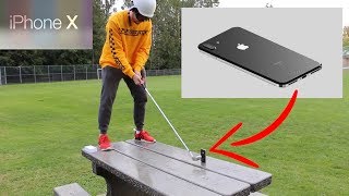 SMASHING my NEW iPhone... (IPHONE X PARODY)