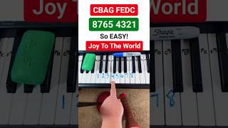 Anyone Can Play Joy To The World On Piano!🎄🎅🏻Easy Christmas Piano Tutorial #Piano #Pianotutorial