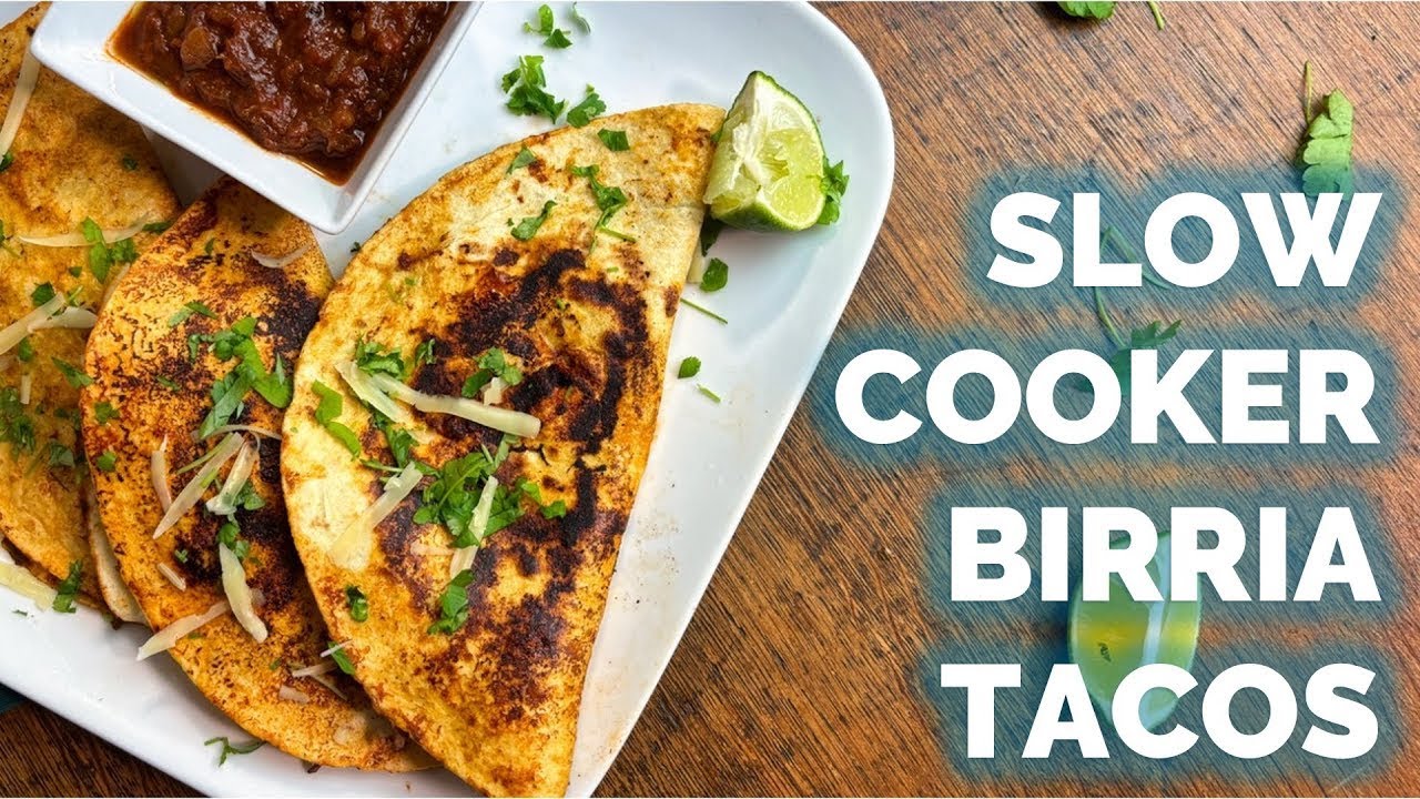The Best Slow Cooker Beef Birria Tacos Slow Cooker Magic YouTube