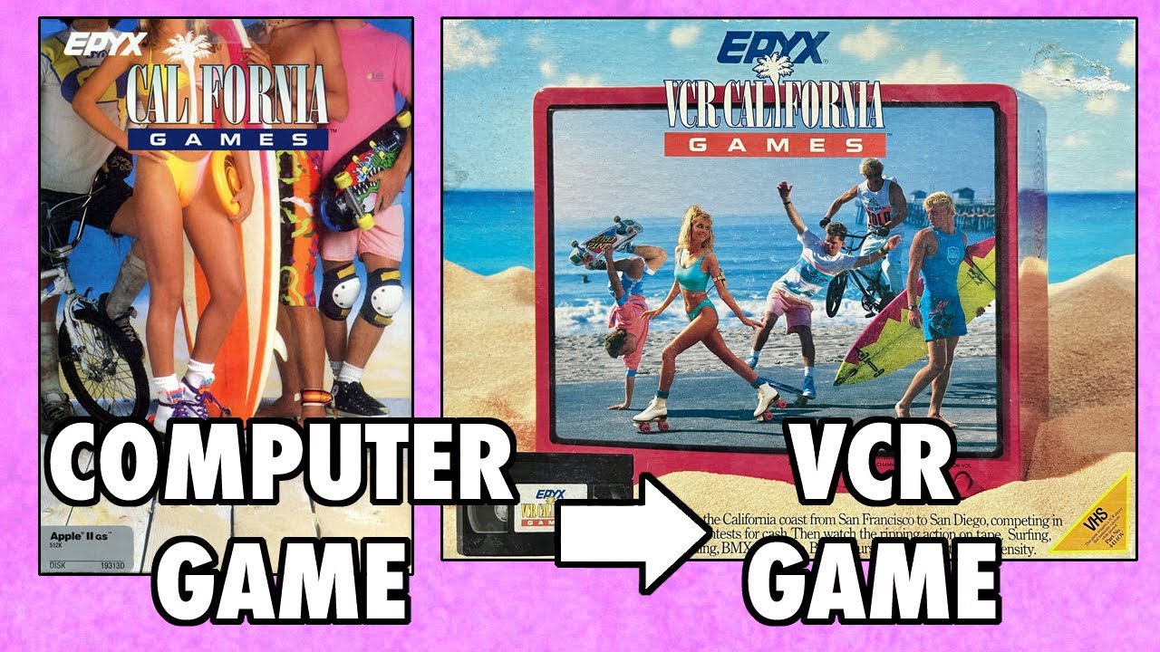 California Games - Computer Game vs. VCR Game - YouTube
