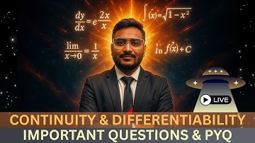 Continuity & Differentiability Half Yearly Preparations | Important Questions & PYQ | YT LIVE