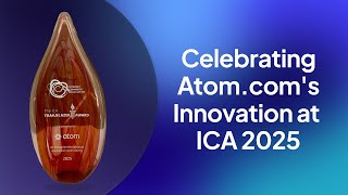 📢🏆 We're excited to announce that Atom.com won the ICA's first Trailblazer Award!
