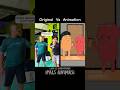 Original Vs Animation - Gak boleh main hujan 😂#ipalsanimasi #animation #shorts #comedy #kartunlucu