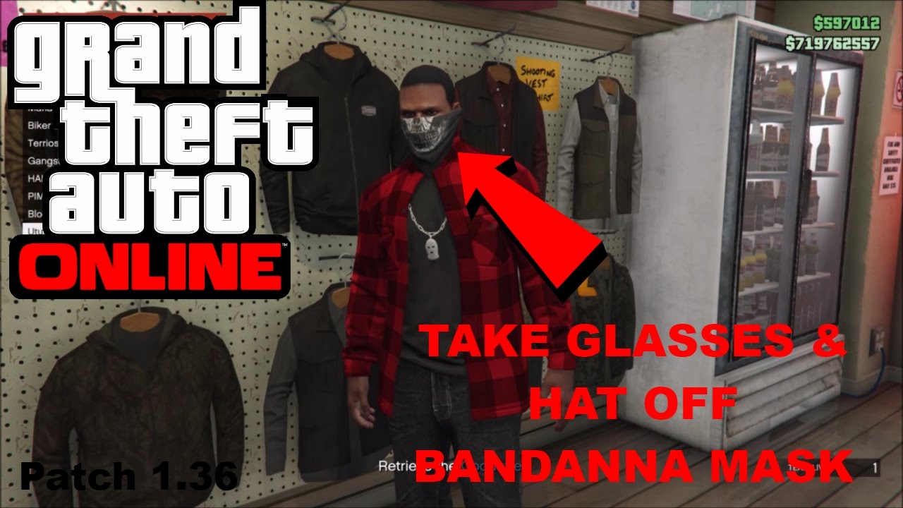 GTA 5 How To Remove Hat & Glasses On Bandanna Mask GTA Online