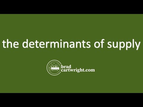 Video: Ano ang 7 determinants ng supply?