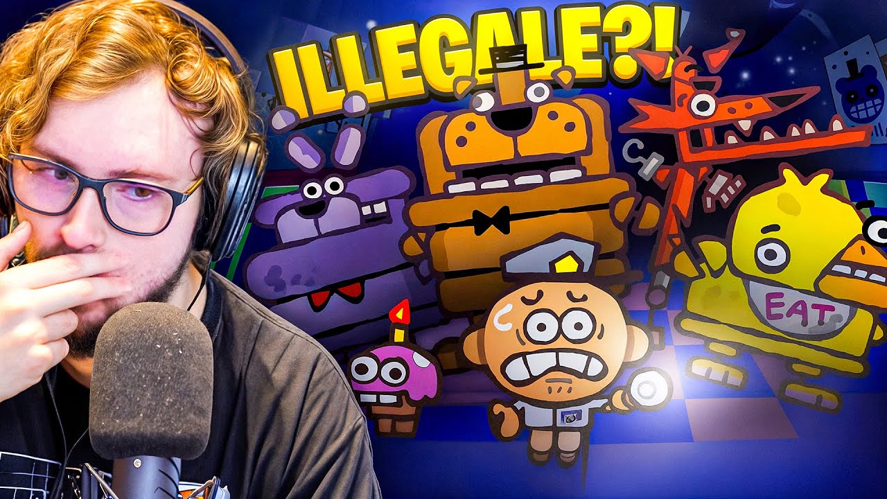 REAGISCO ALLA PARODIA ILLEGALE DI FNAF! (Five Nights at Freddy's Recap Cartoon Reaction)
