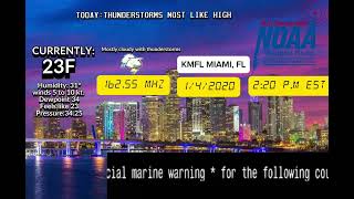 Special Marine warning for Miami city | EAS scenario