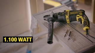 Präzision, Leistung Handling Die Stanley 1100W 2-Gang Schlagbohrmaschine
