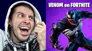 JUGANDO CON LA SKIN DE VENOM EN FORTNITE | Robleis