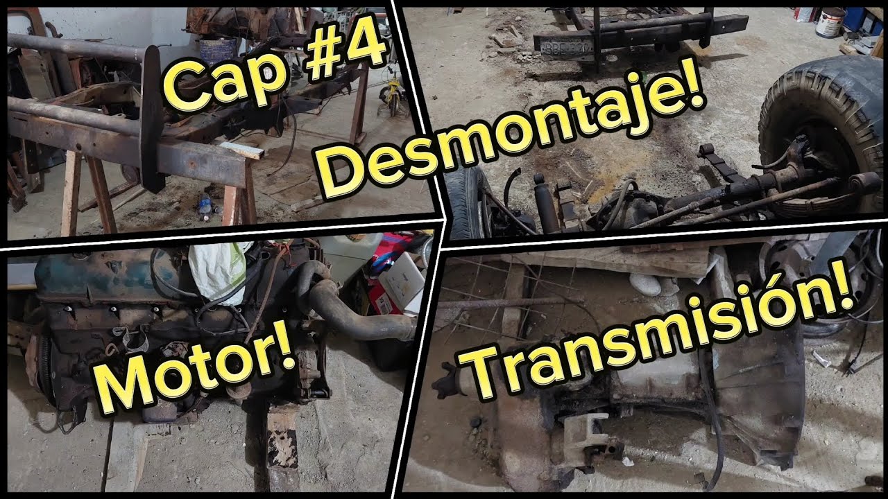 Restauración de jeep renegade cj-7 1981/Desmontaje de transmisión, Motor y Eje delantero/cap#4
