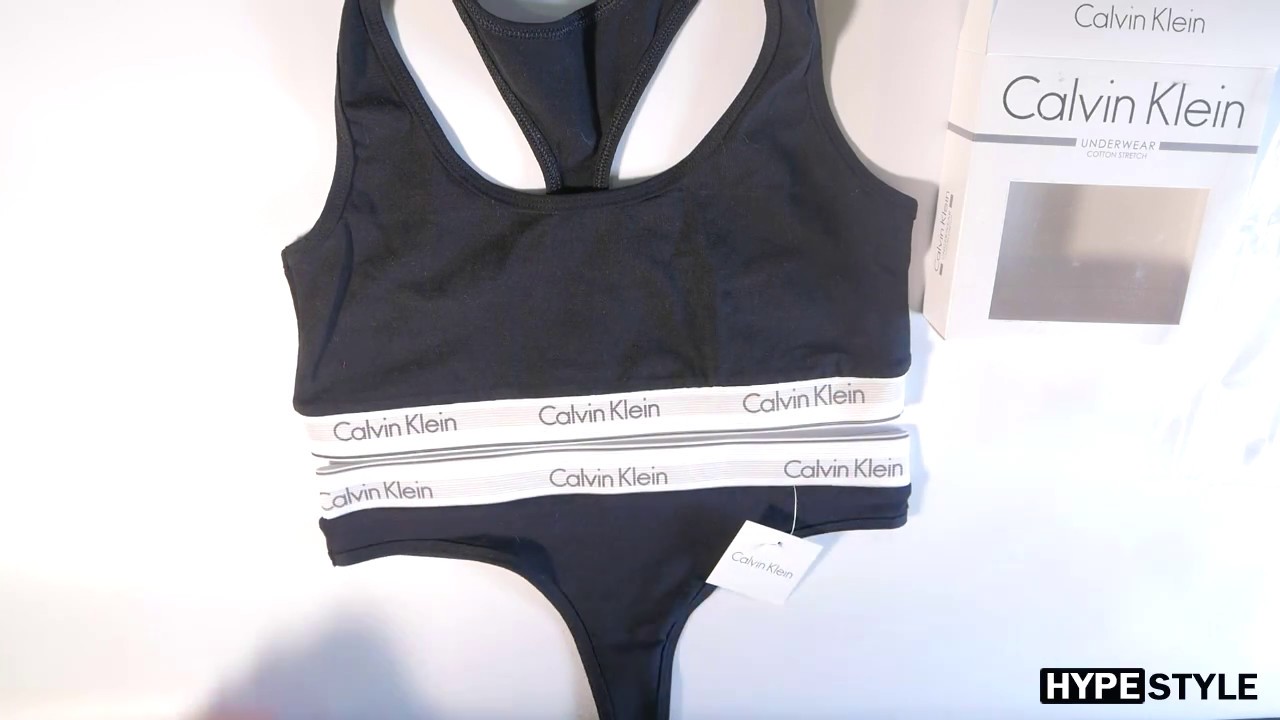 Обзор комплекта Calvin Klein ( топ и стринги / слипы)