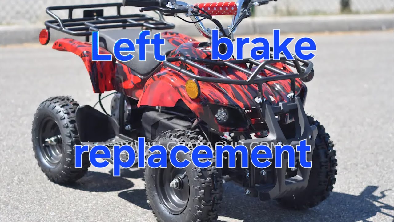 Rosso electric atv Left brake handle replacement procedure