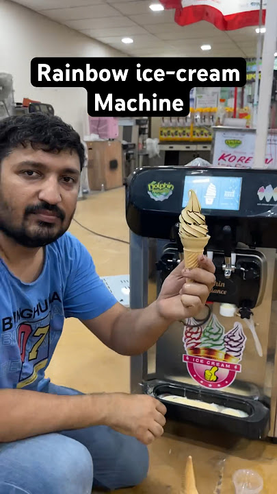 2 1 digital table top rainbow ice cream machine | 2024 new lounch softy ice cream maker | ice cream