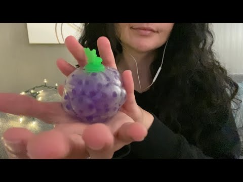 ✨ Grape Squishy ASMR 🍇 Soft Squeezes, Gel Bead Crunch & Gentle Hand Sounds