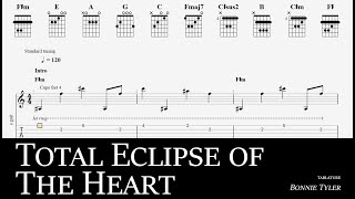 LEARN Total Eclipse of The Heart - Bonnie Tyler (Guitar Pro fingerstyle)