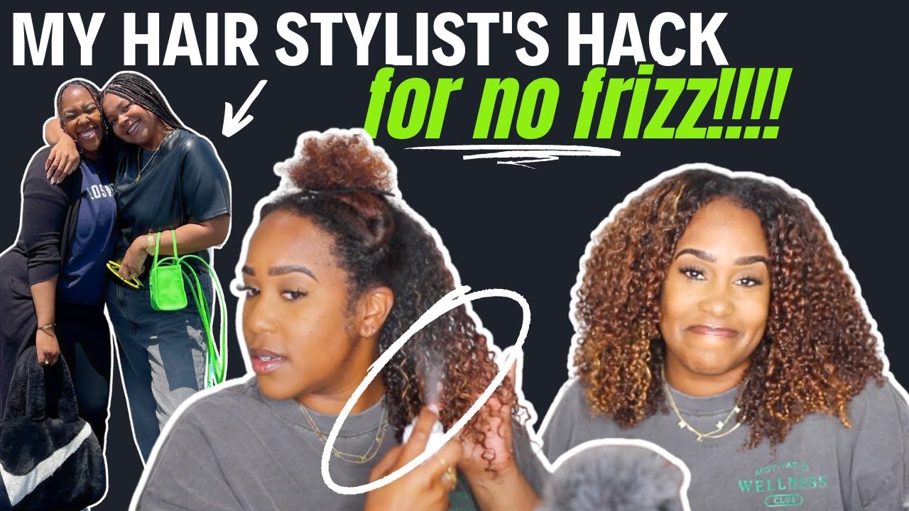 Simple HACK to Prevent Frizz??? 😳 IT WORKED!!! | My hairstylist put me