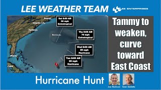 Hurricane Tammy to weaken curve toward the East Coast Hurricane Hunt with Joe Martucci and Sean