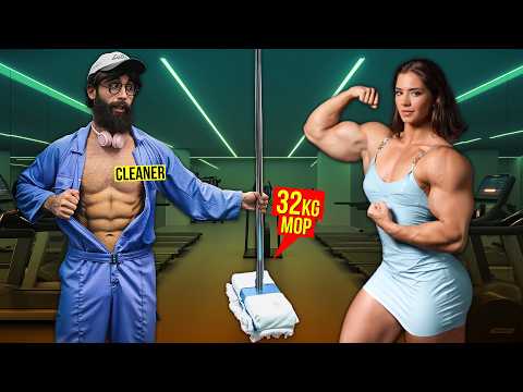 ELITE Bodybuilder ANATOLY Lifts 50KG Mop in the Gym… Everyone Was Shocked! 😱💪🧹