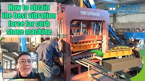 Hoe de sensor en de vormspleet af te stellen om de beste trillingskracht voor de boordsteenmachin...