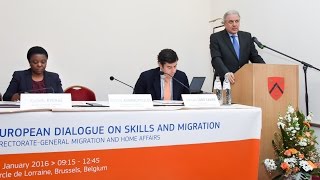 Speech by Commissioner Avramopoulos at the first European Dialogue on Skills and Migration