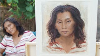 Oil Portrait Painting Tutorial Alla-Prima Macuxi Lady