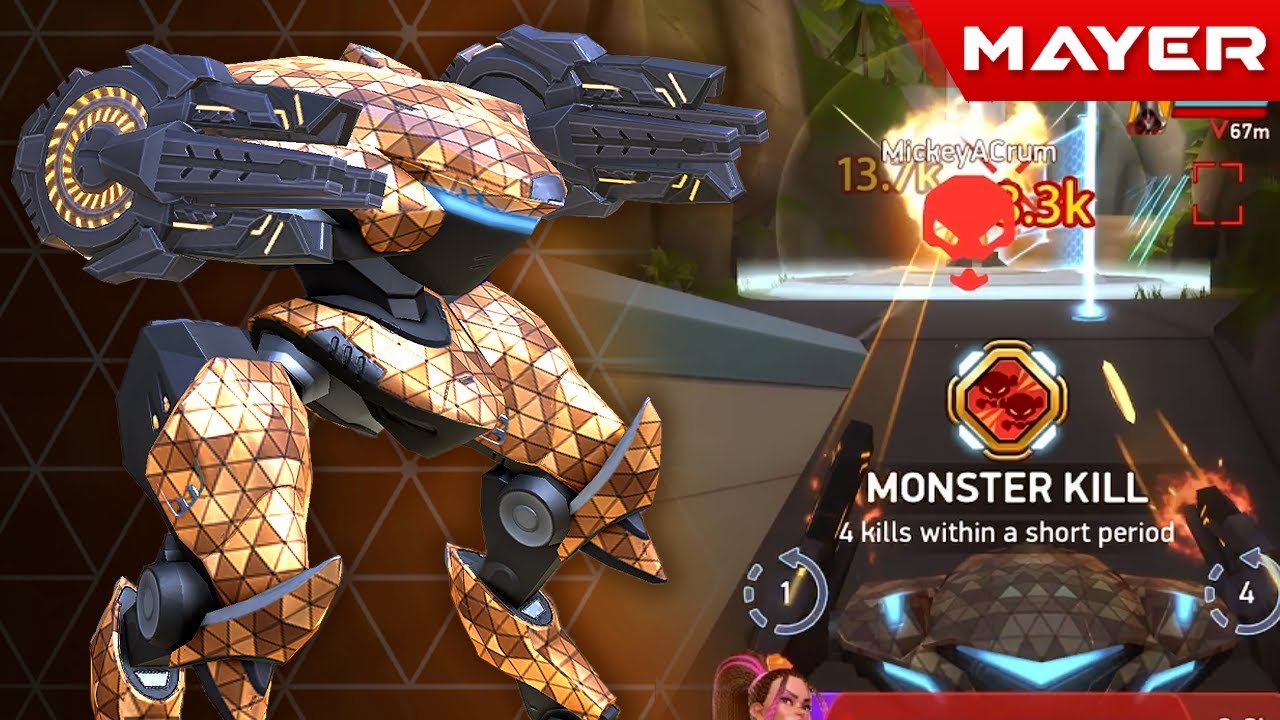 New Disc Launcher 16 First Try Full Maxed Mech Arena YouTube