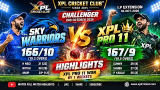 🔥 LAST OVER THRILLER! 😱 XPL PRO 11 WON BY 1 WICKET | Sky Warriors vs XPL Pro 11 | XPL Cricket - p-2 screenshot 2