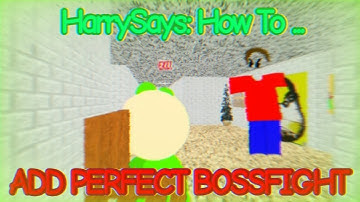 How To Add Perfect Bossfight To Your Decompile! 👻🌀/ #video #decompile #baldisbasics