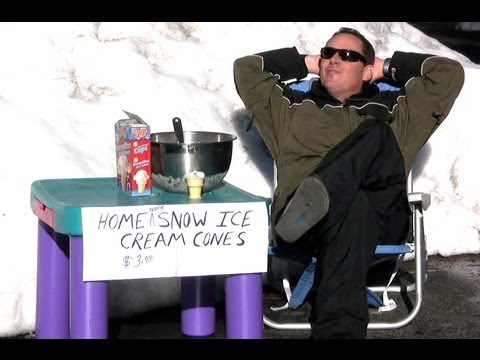 How to Make Snow Ice Cream