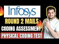 Infosys Round 2 Mails | Infosys SP/DSE Hiring | Coding Assessment | Infosys 24th May Coding Round