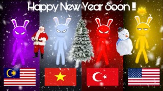 Download Lagu Stickman Party Game Video  🟪⬜️🟥🟨 - 9 Different Mimi Games #stickmanparty #gameplay MP3