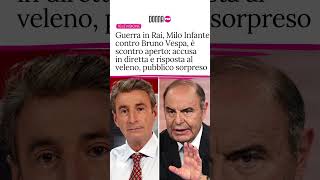 Guerra in Rai, Milo Infante contro Bruno Vespa: accuse in diretta e risposte al veleno