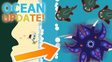 Starve.io - Huge Ocean Biome Update! KRAKEN + PRIANHAS!