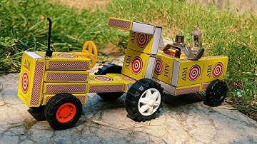 How To Make Matchbox Tractor trolley at Home - Diy Mini Tractor Trolley - Science Project