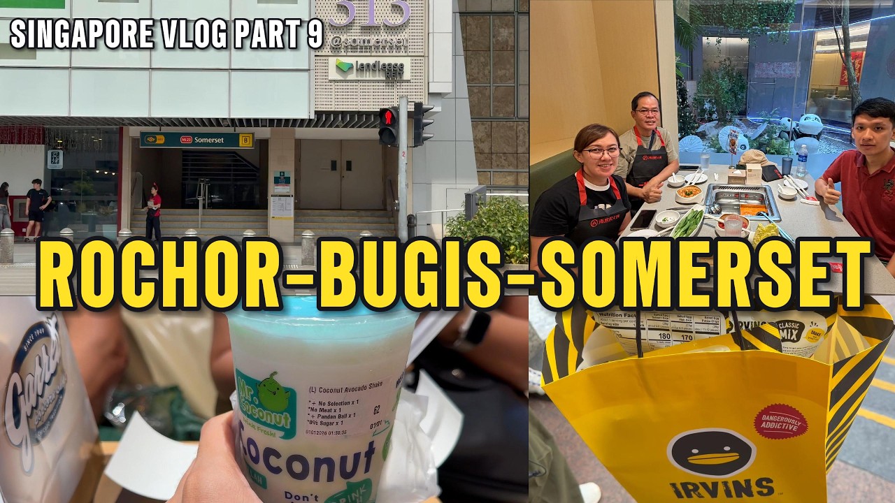 ROCHOR-BUGIS STREET-HAIDILAO-SOMERSET-DONKI-SINGAPORE VLOG PART 9