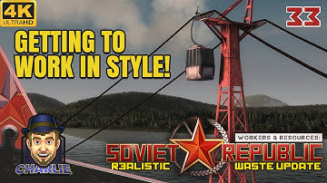 OUR FIRST CABLEWAY SETUP! - Workers and Resources Realistic Gameplay - 33